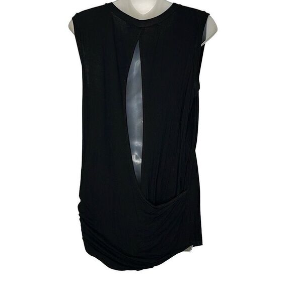 Michael Stars Open Back Tank Top Black One Size Fits All - Picture 4 of 6